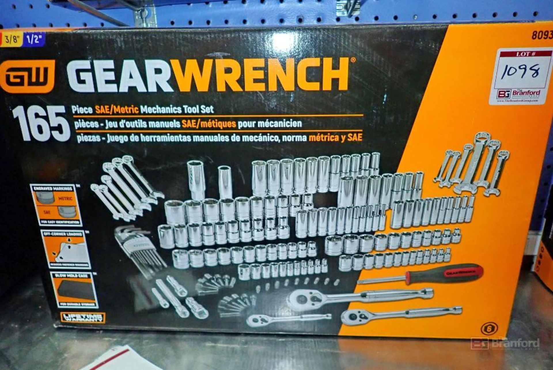 GearWrench 80932 165 Pc. SAE/Metric Mechanics Tool Set