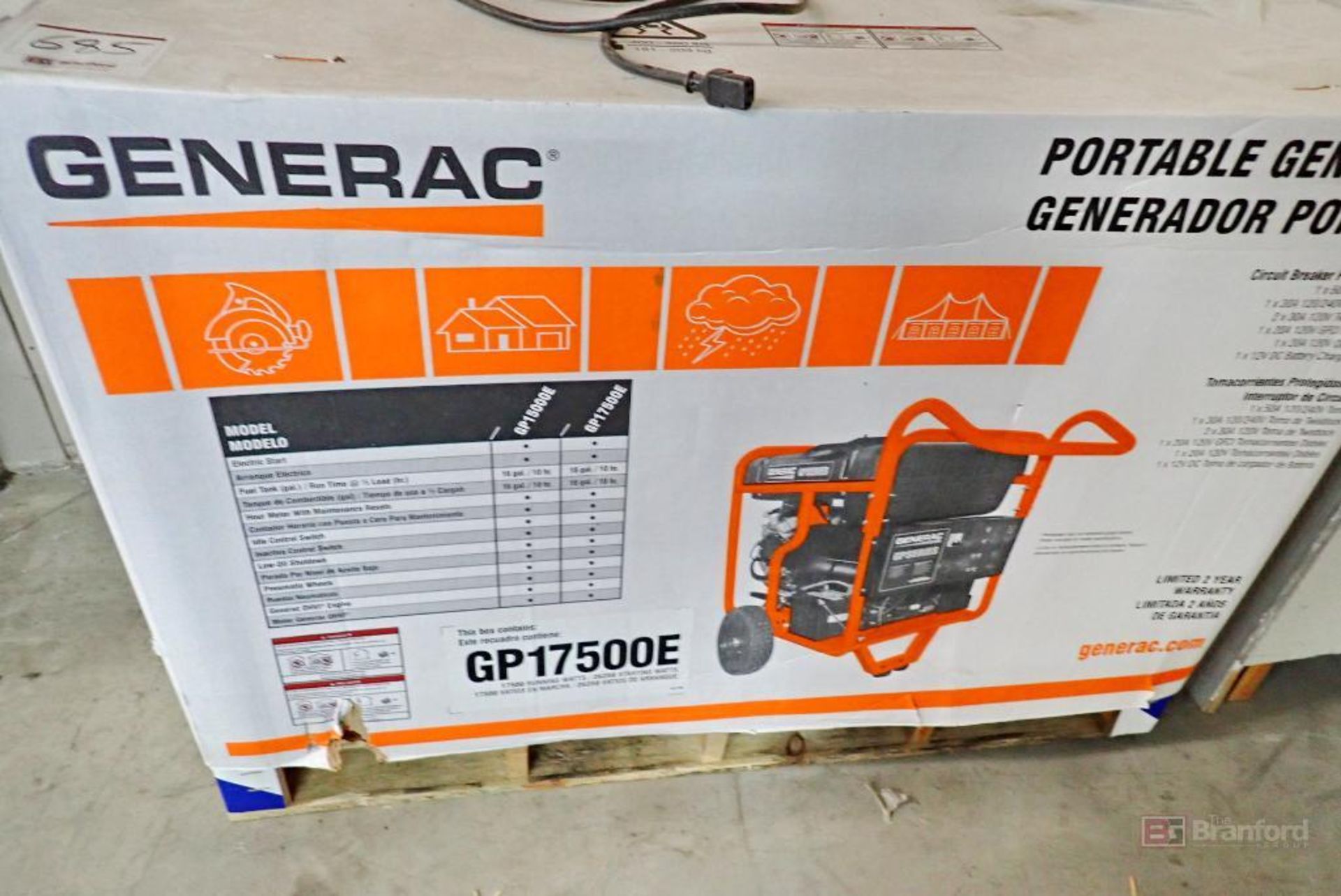 GENERAC GP17500E Gas Powered Generator