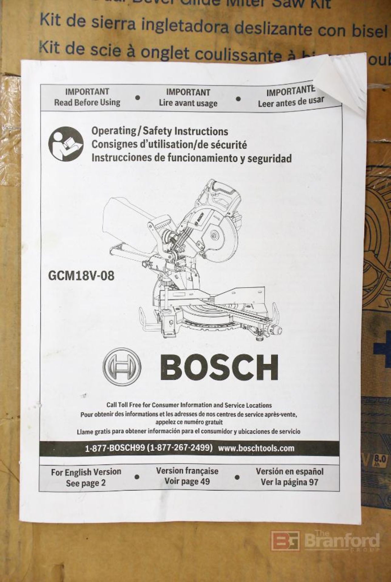 Bosch GCM18V-12GDCN14 ProFactor 12" Dual Bevel Glide Miter Saw Kit - Image 6 of 6