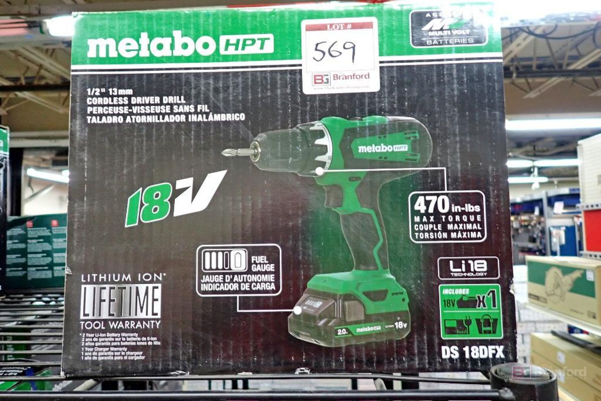 Metabo HPT DS 18DFX 1/2" 13mm Cordless Driver Drill