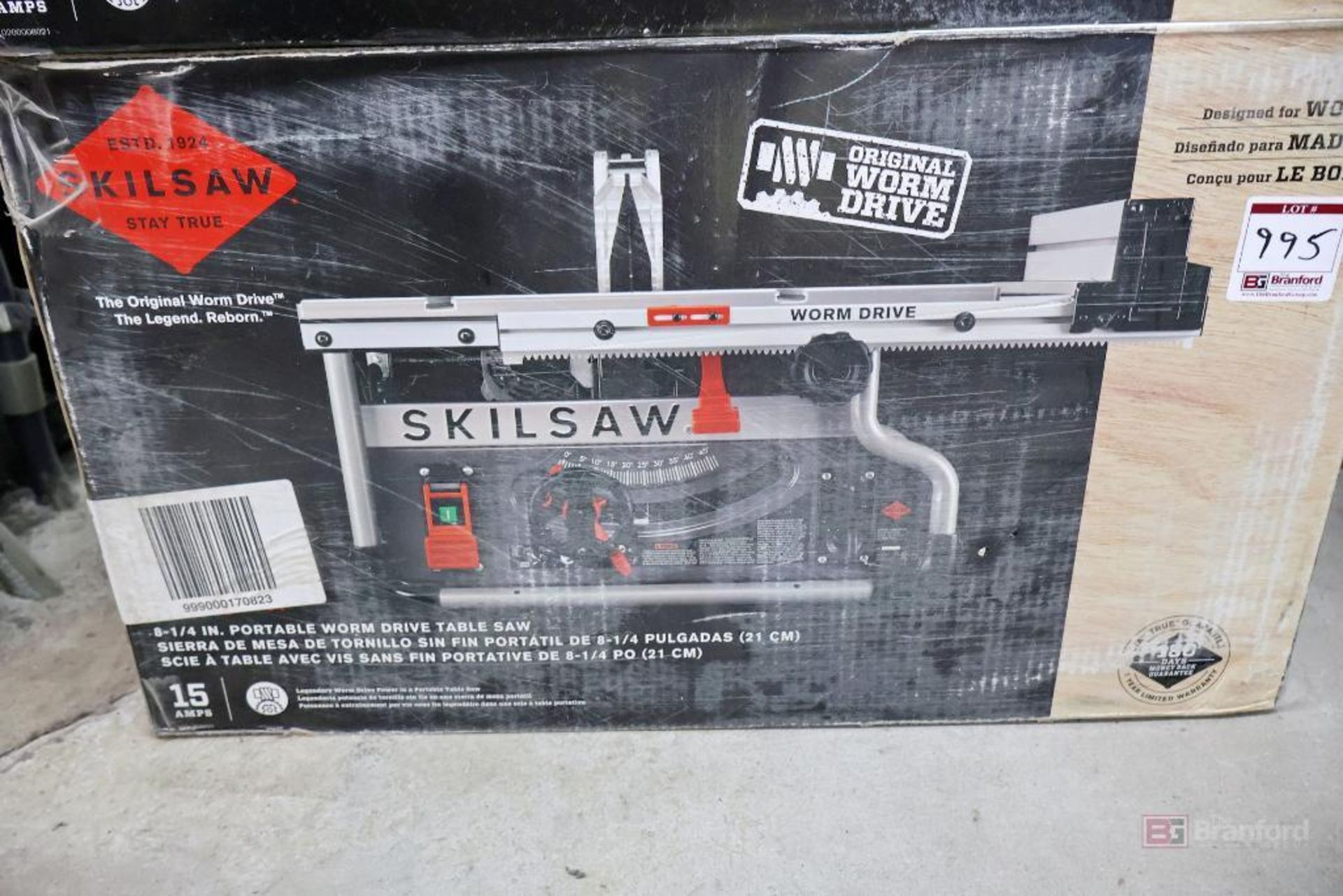 SKILSAW SPT 99 T-01 Portable Worm Drive Table Saw - Bild 8 aus 10