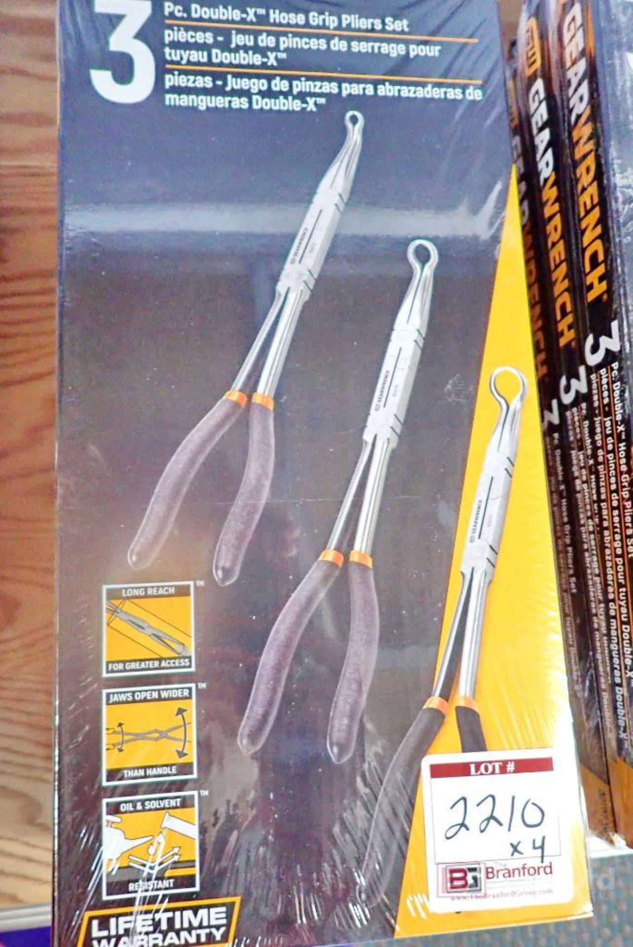 (4) GearWrench 82107-06 3Pc. Double-X Hose Grip Pliers Sets - Image 3 of 6