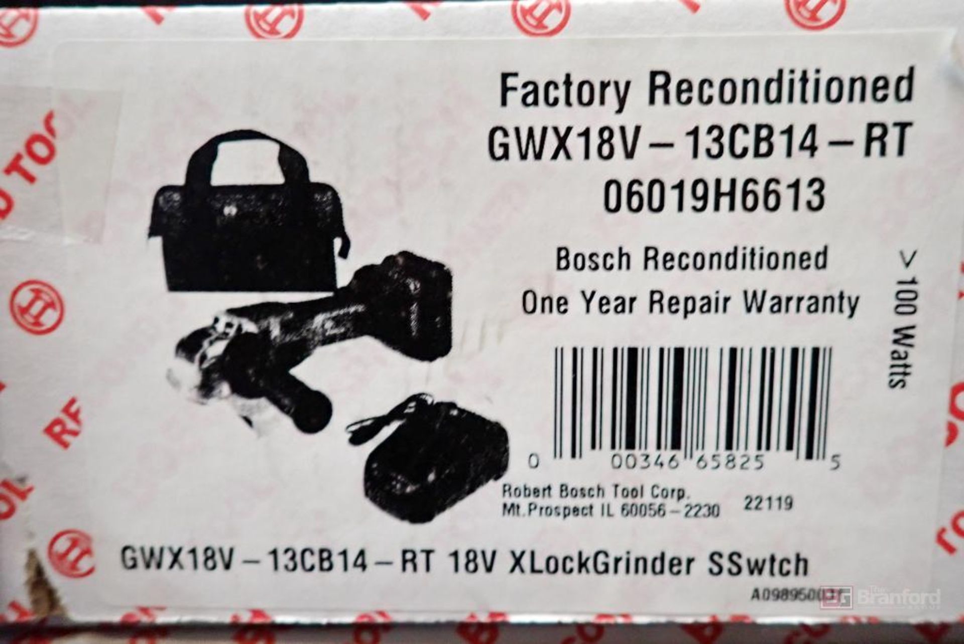 Bosch GWX18V-13CB14-RT Xlock Angle Grinder Kit - Image 2 of 3