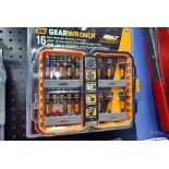 (3) GearWrench 86171 Bolt Biter 16 Pc Impact Nut Extractor & Driver Sets