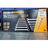 GearWrench 86959 14 Pc. SAE Combination Ratcheting Wrench Set