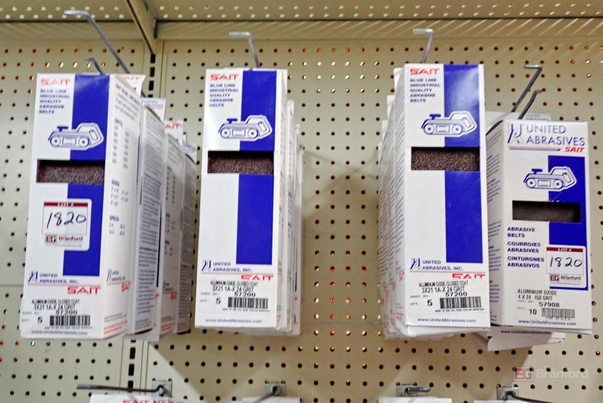 (14) Boxes United Abrasives Aluminum Oxide Closed Coat Blue Line Abrasive Belts