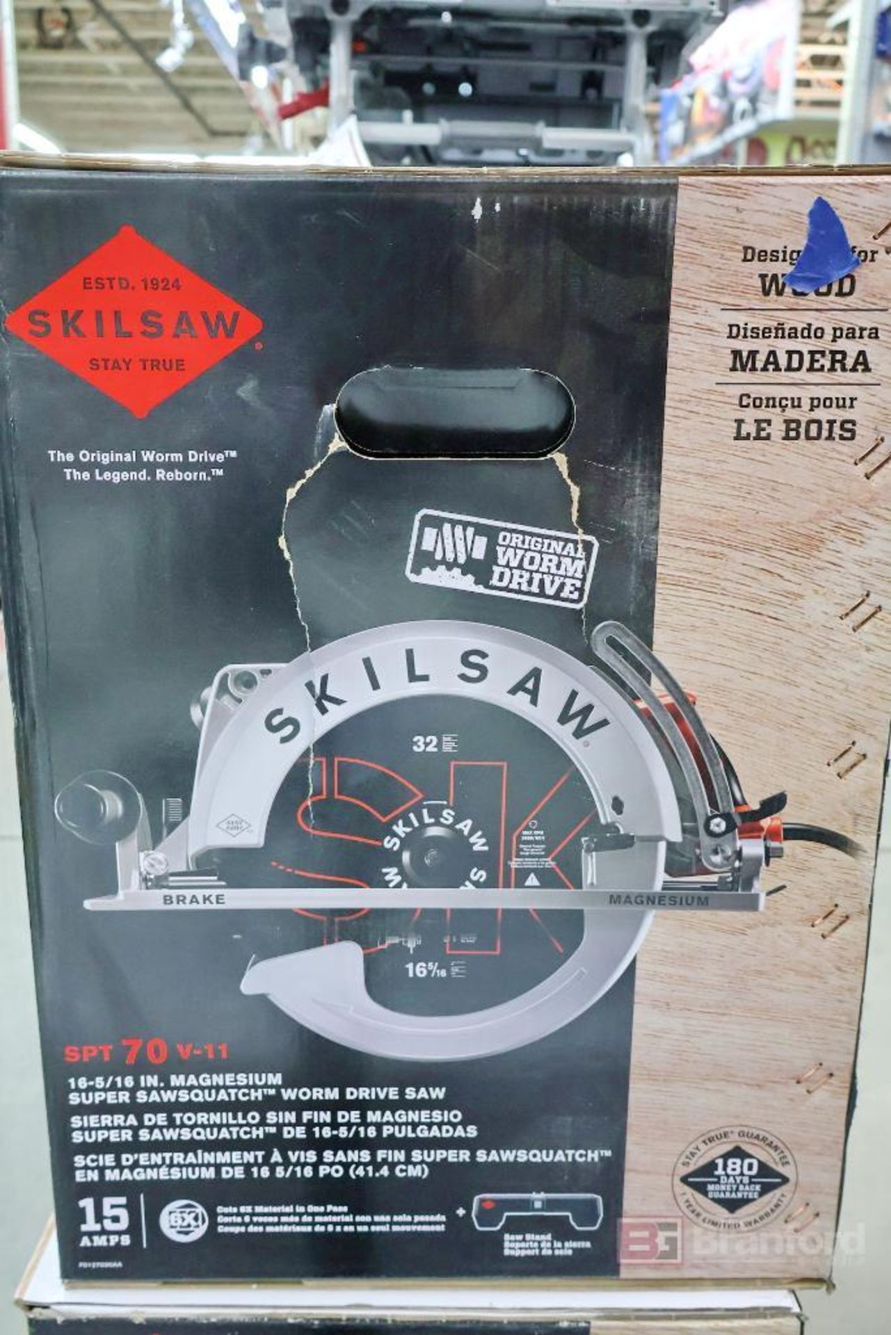 SKILSAW SPT 70 V-11 Magnesium Sawsquatch Worm Drive Saw - Image 4 of 11