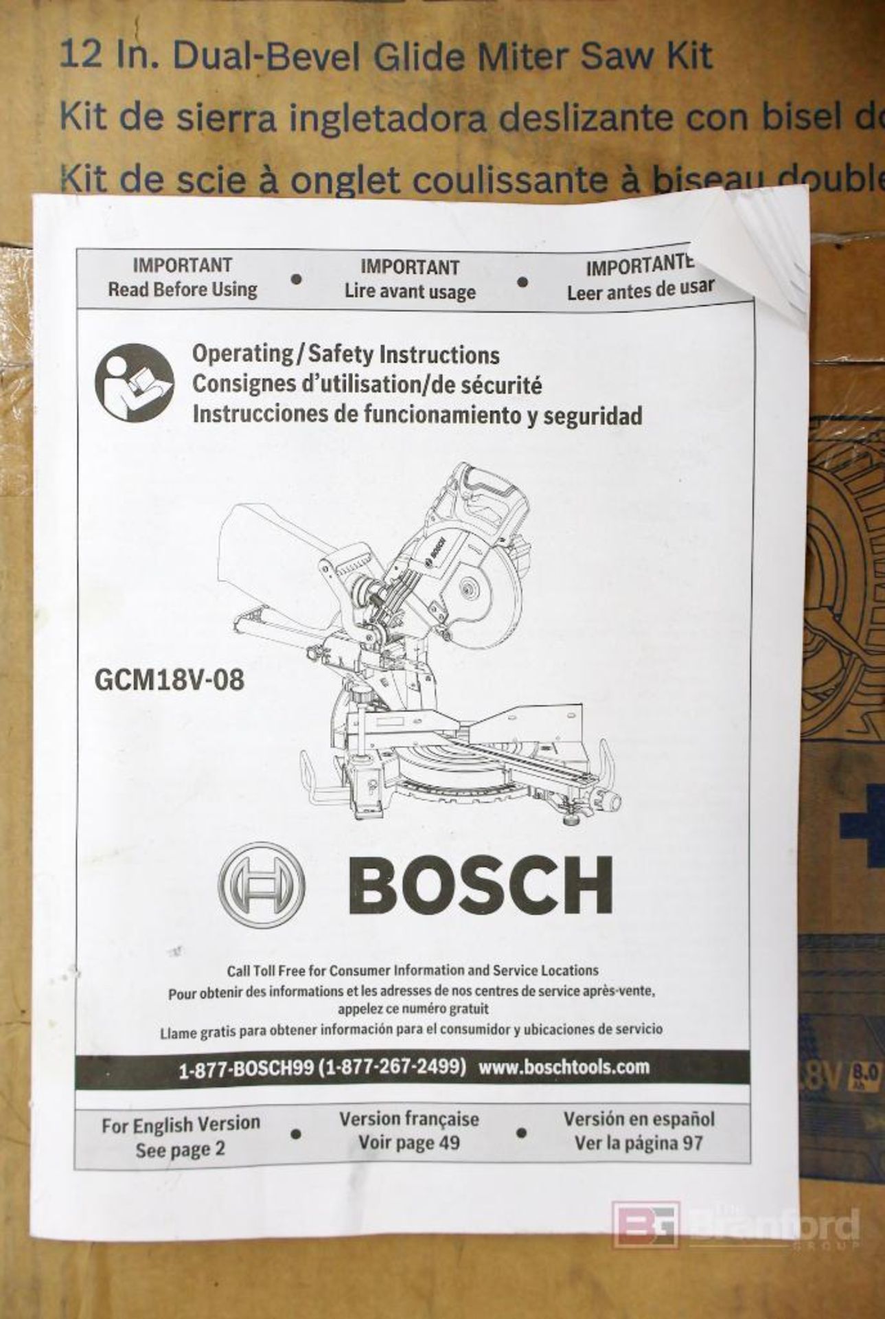 Bosch GCM18V-12GDCN14 ProFactor 12" Dual Bevel Glide Miter Saw Kit - Image 5 of 6
