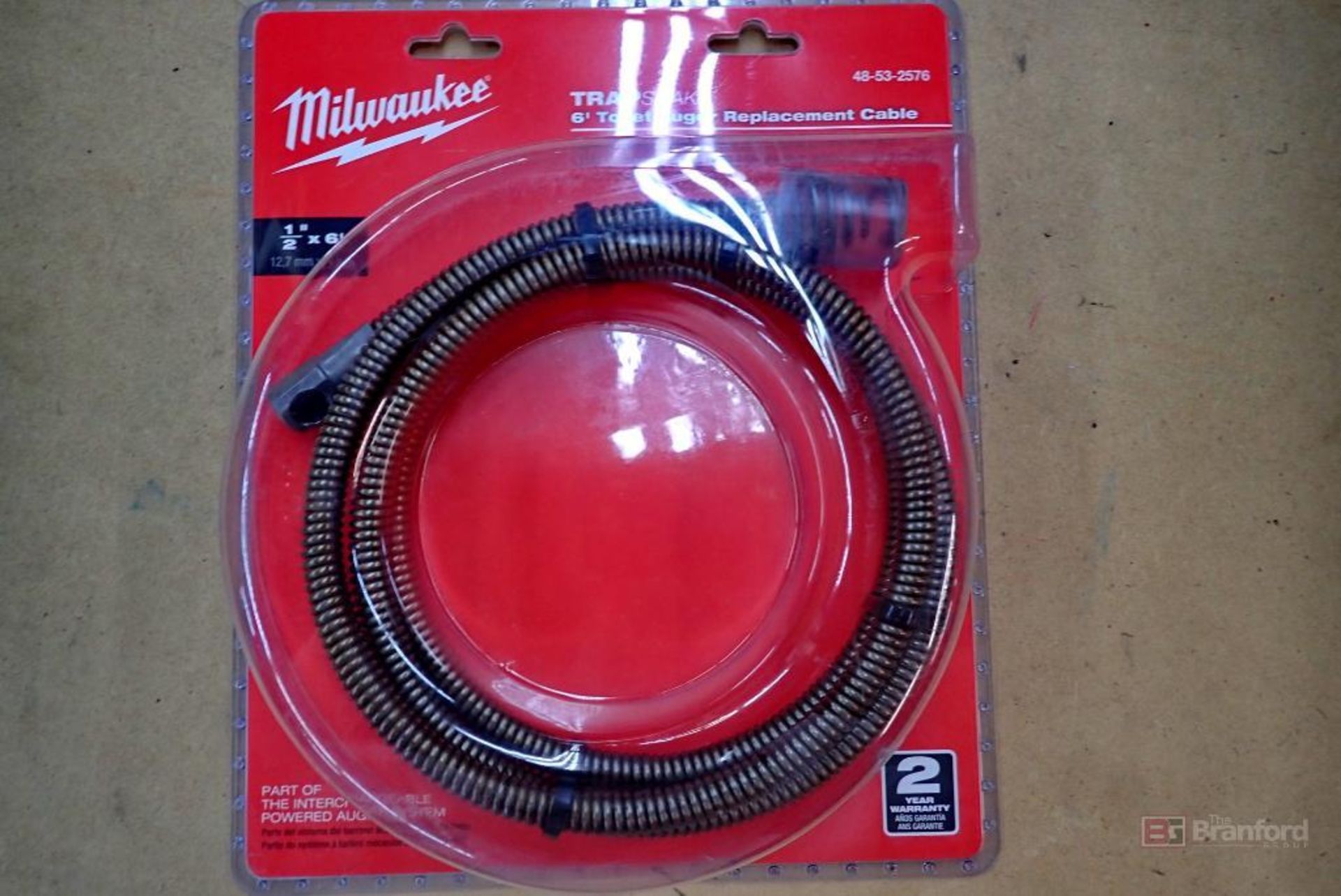 (3) Milwaukee 48-53-2576 TRAPSNAKE 6' Toilet Auger Replacement Cables - Image 2 of 4