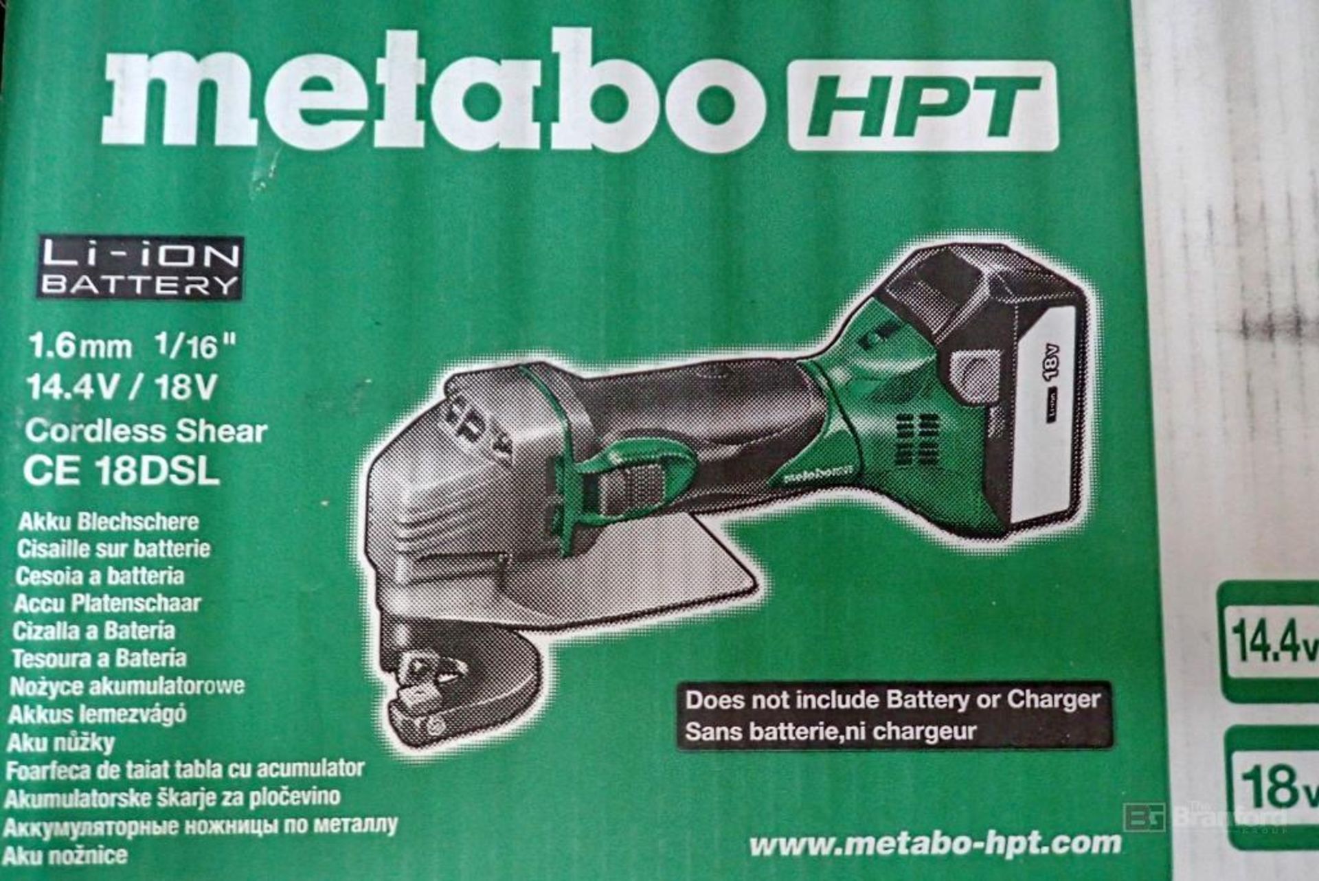 Metabo HPT CE 18DSL 1.6mm 1/16" Cordless Shear