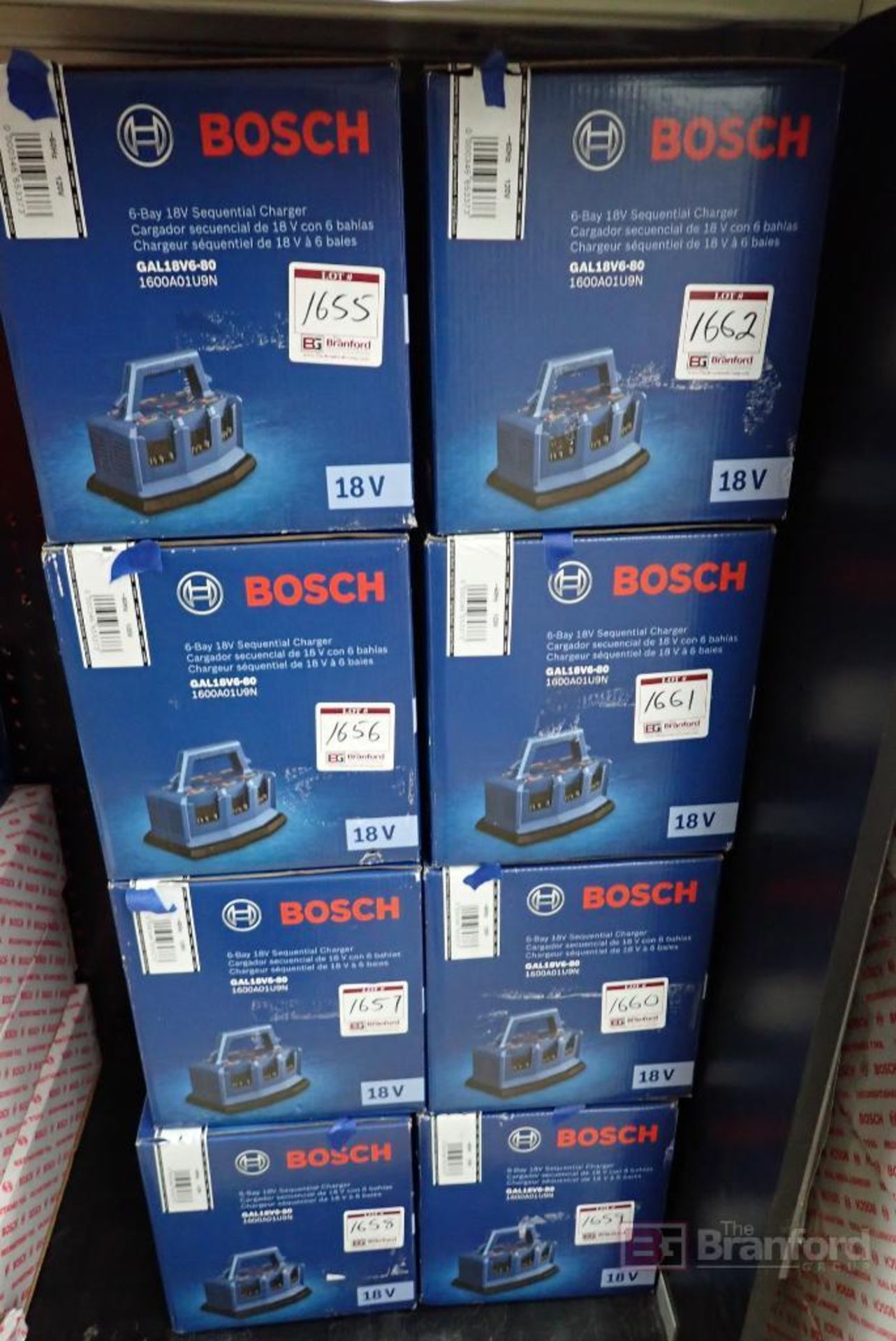 Bosch GAL18V6-80-RT 6-Bay Sequence Charger