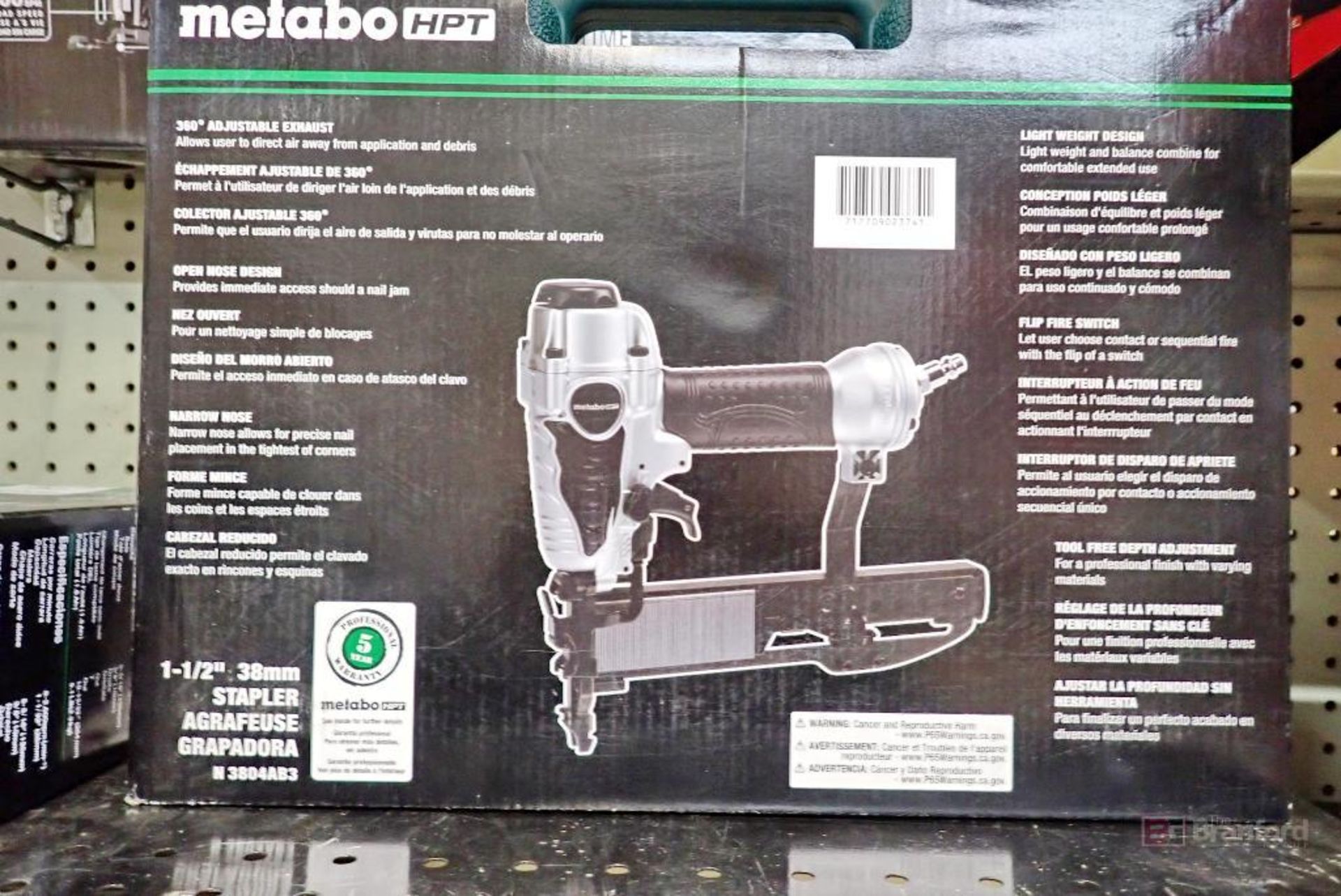 Metabo HPT N 3804AB3 Pneumatic Stapler - Image 2 of 3