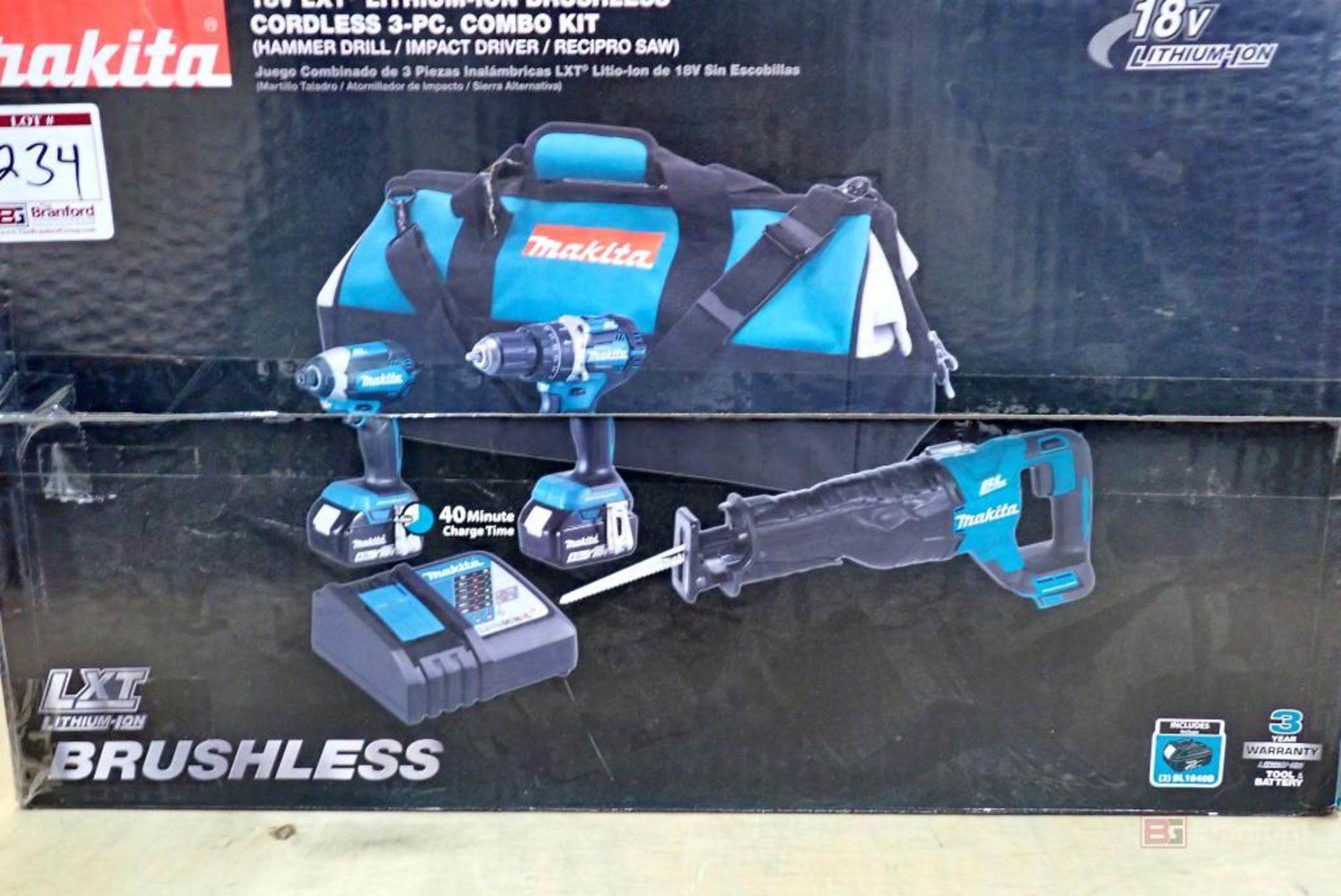 Makita 18V LXT Lithium-Ion Brushless Cordless 3-Piece Combo Kit