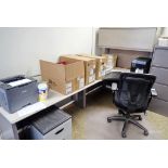 (3) Modular Office Stations w/ Desks