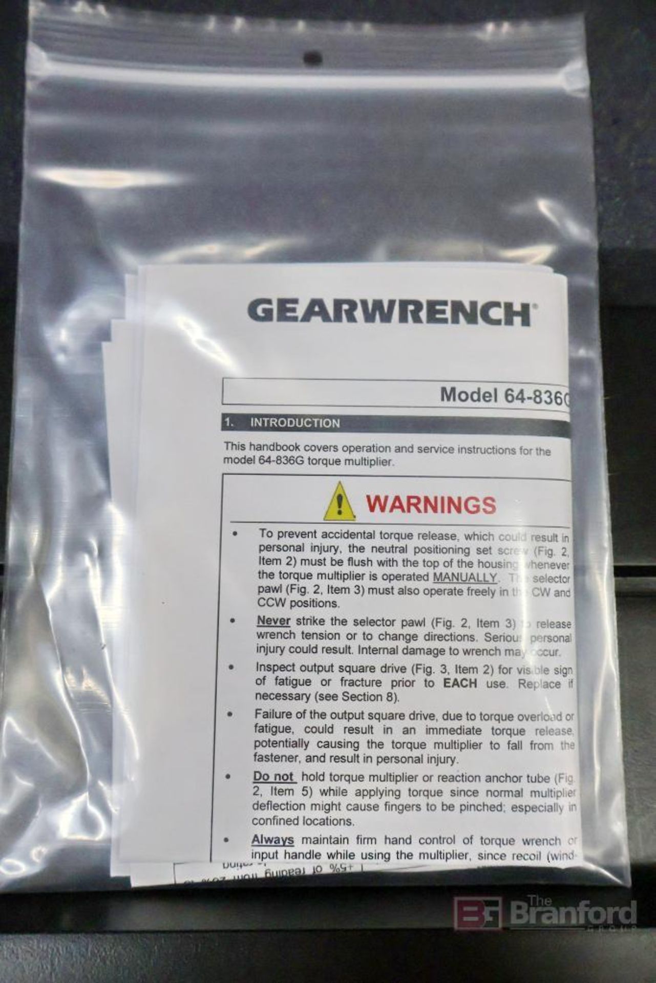 GearWrench 64-836G Torque Multiplier - Image 7 of 9