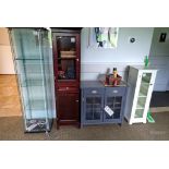 (4) Decorative Glass Front Display Cabinets