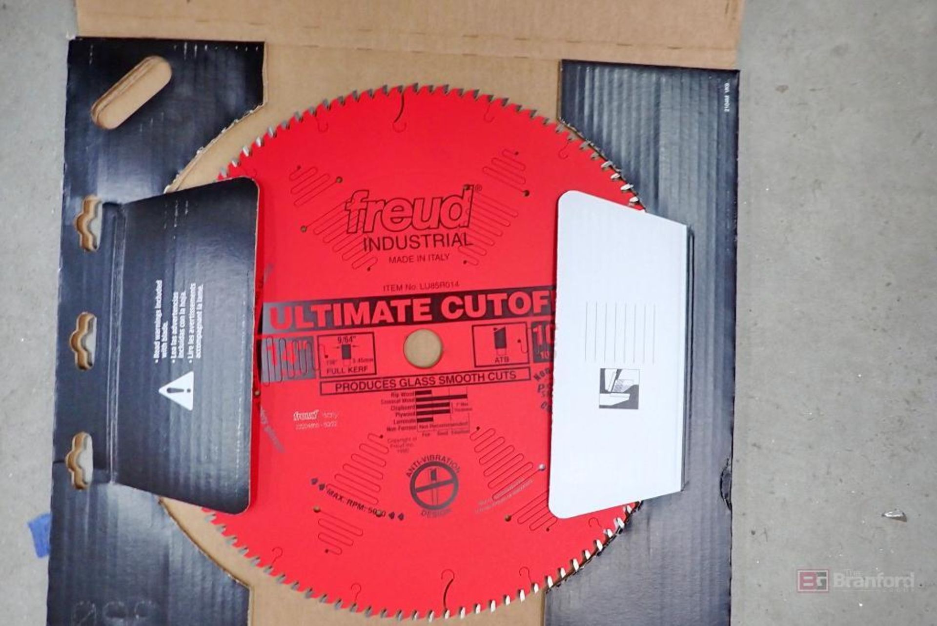 (2) Freud 14" 108T ATB Red Teflow Saw Blades - Image 2 of 2