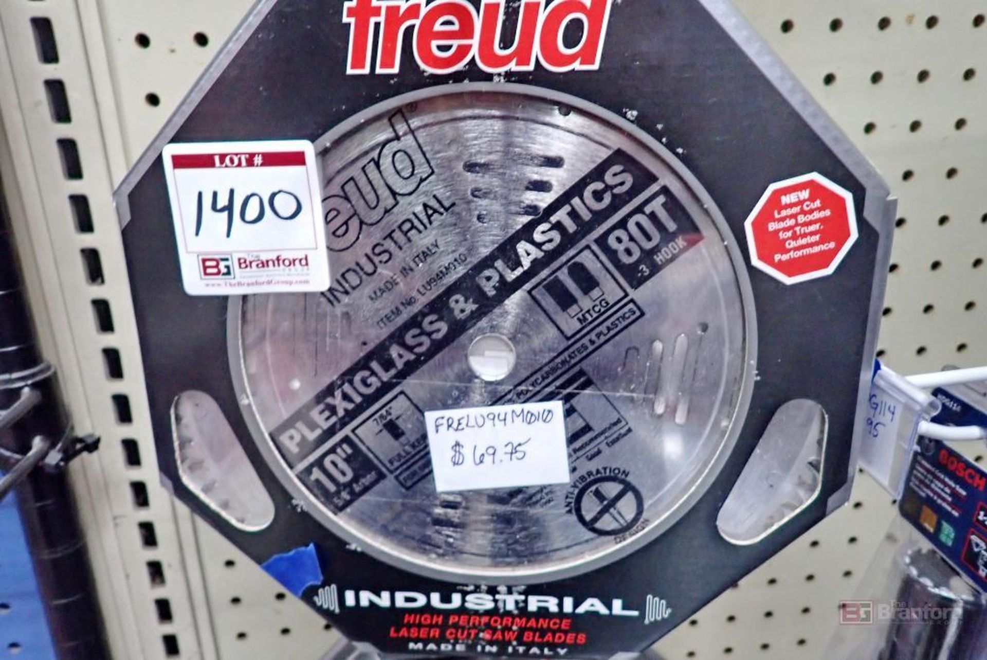 (5) Freud 10" 80T Plexiglas & Plastics Blades