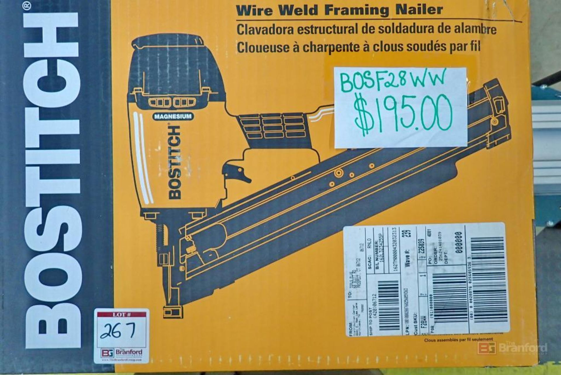 Bostitch F28WW Wire Weld Framing Nailer