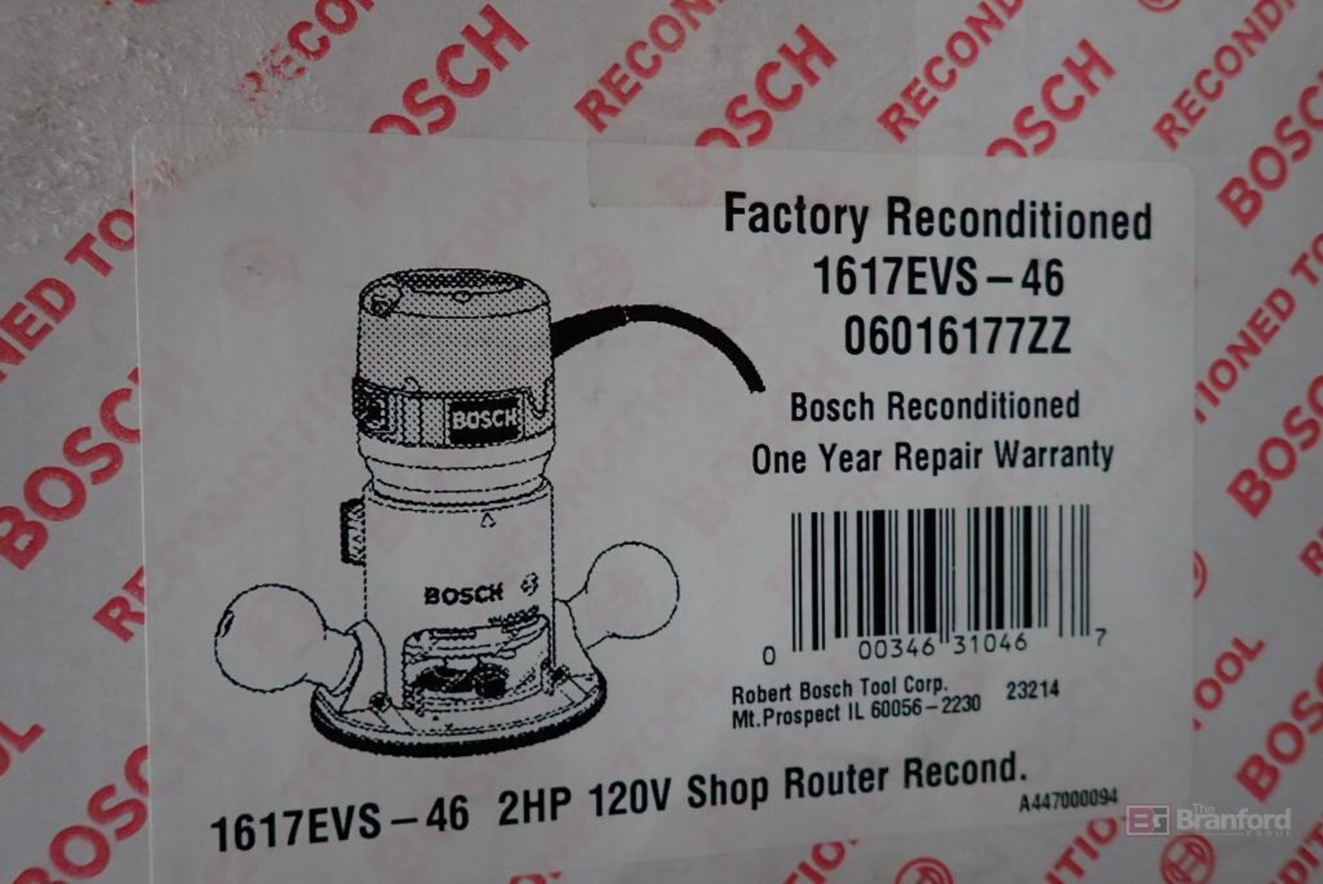 Bosch 1617EVS-46 Shop Router - Image 3 of 3
