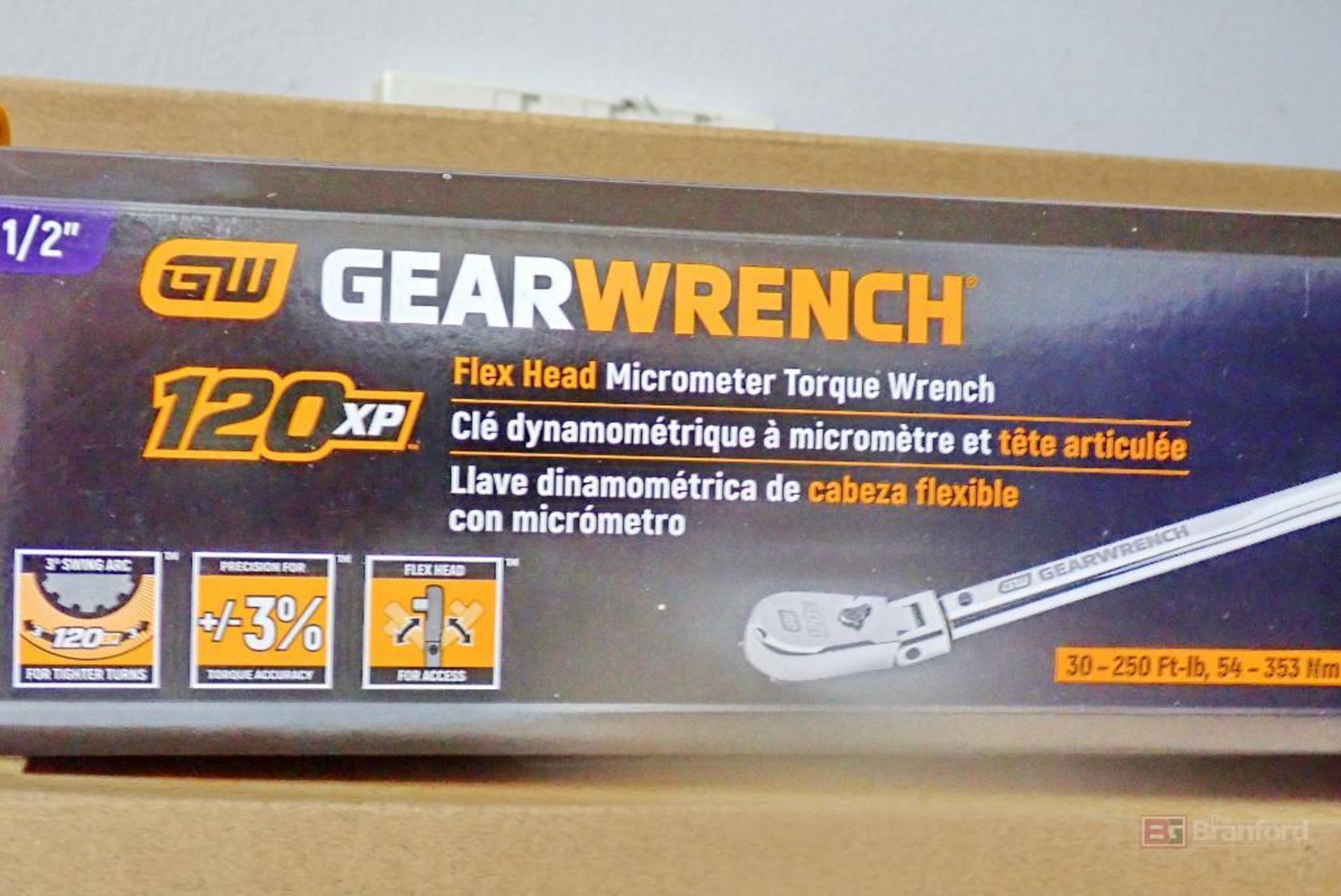 GearWrench 85189 120XP 1/2" Drive Flex Head Micrometer Torque Wrench - Image 2 of 2