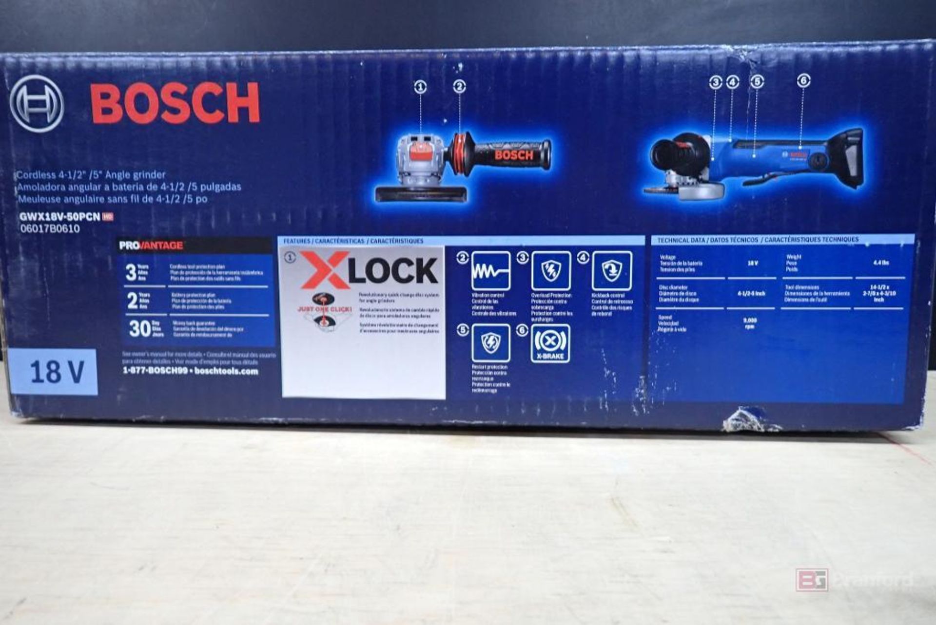 Bosch XLock GWX18-50PCN Angle Grinder - Image 3 of 3