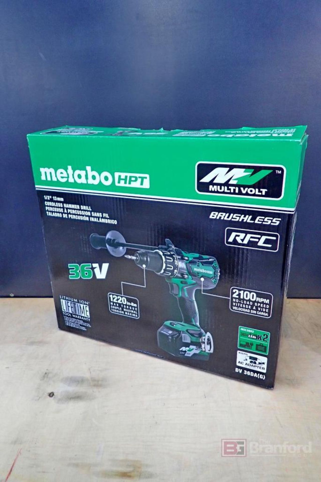 Metabo HPT DV36DA MultiVolt Brushless RFC 1/2" 13mm Cordless Hammer Drill - Image 4 of 12