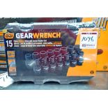 GearWrench 84918N 15 Pc. Metric Universal Impact Socket Set