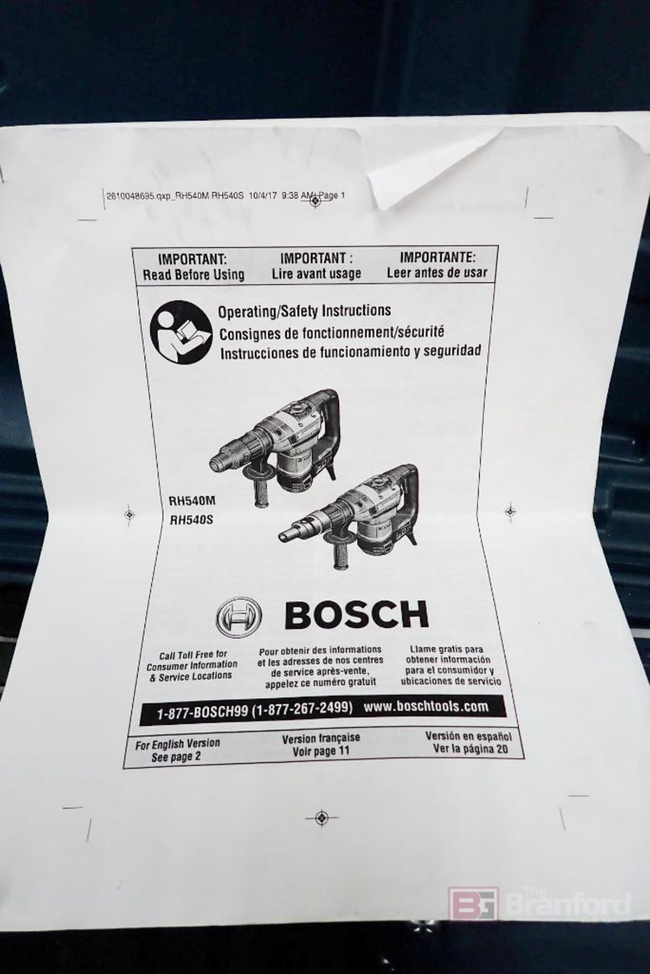 Bosch RH540M-RT BoschHammer Rotary Hammer - Image 6 of 6