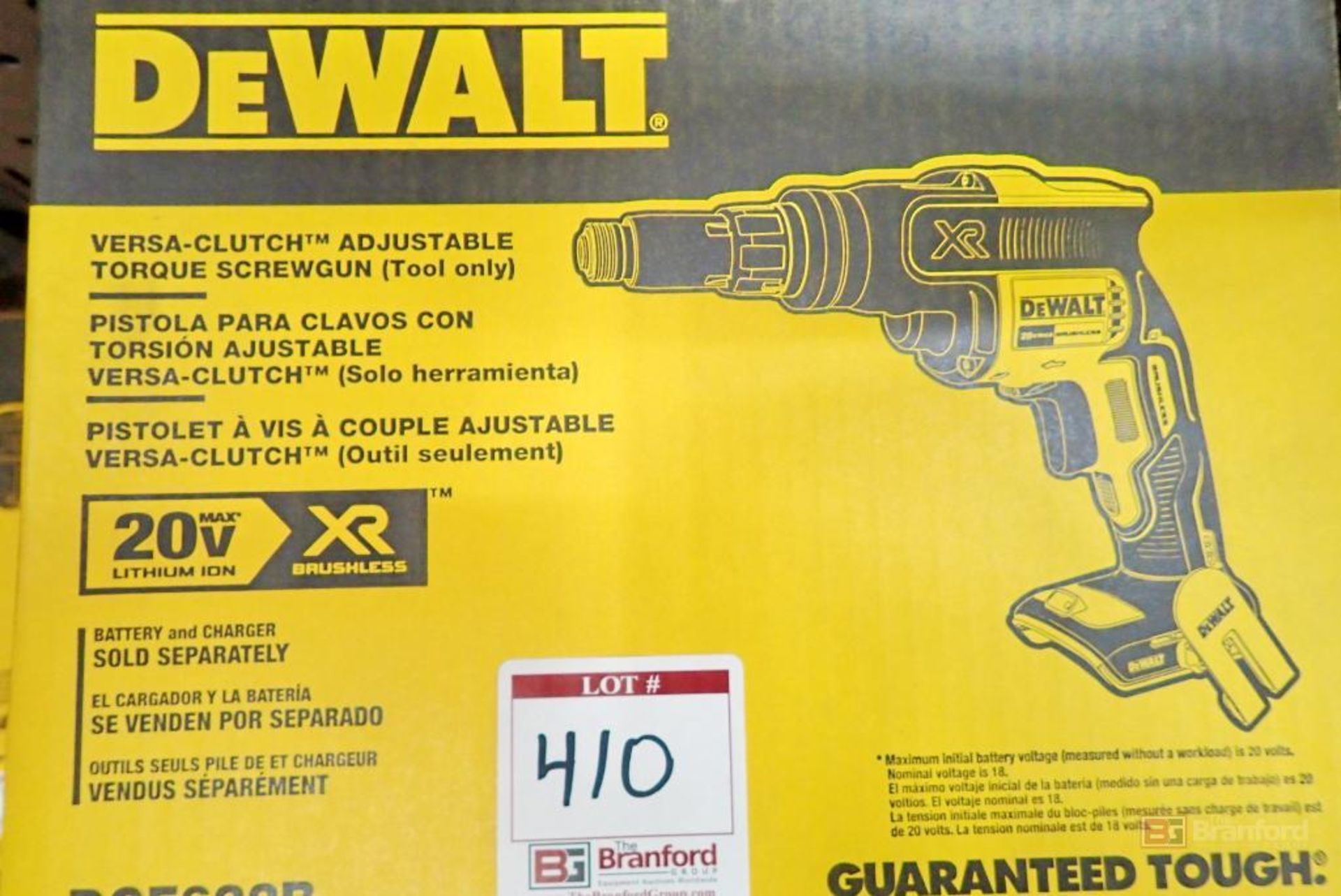 DeWalt DCF622B Versa-Clutch Adjustable Torque Screw Gun - Image 4 of 4