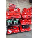 Assortment of Milwaukee 48-22-8481 Pack out Racking Shelf