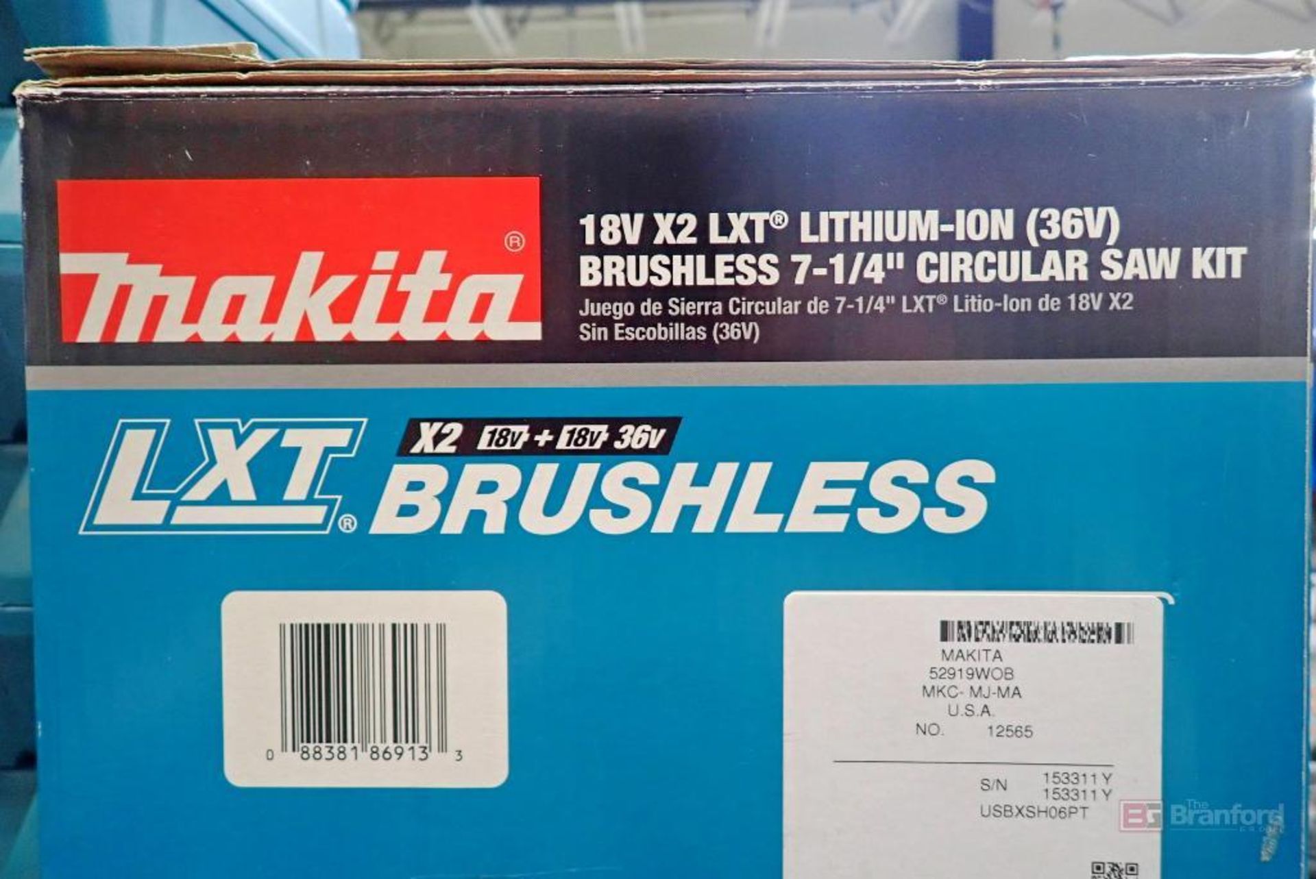 Makita 18V X2 LXT Lithium-Ion (36V) Brushless 7-1/4" Circular Saw Kit - Image 3 of 7