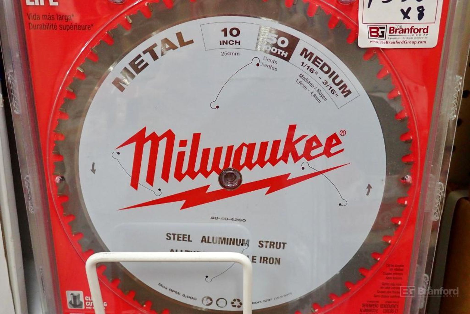 (8) Milwaukee 48-40-4260 10" Metal Saw Blades
