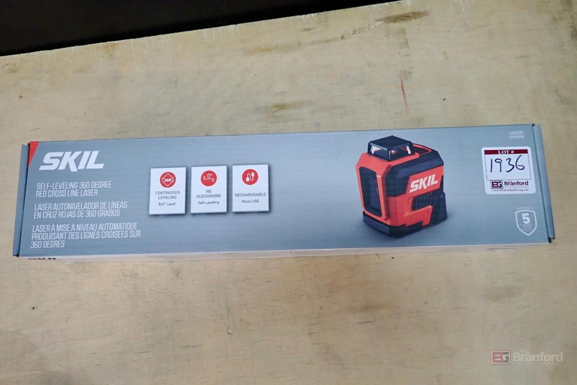 SKIL LL932201 Self-Leveling 360-Degree Red Cross Line Laser Level - Image 2 of 7