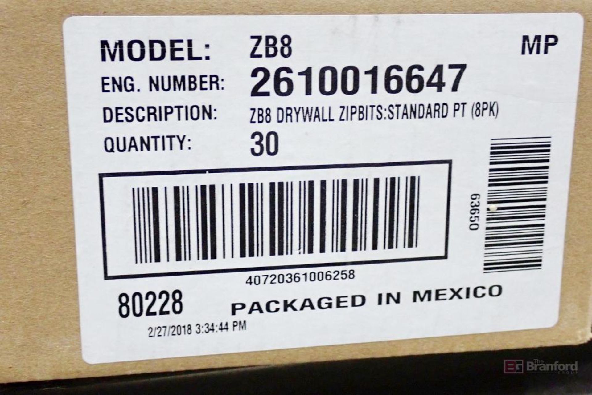 (1) Case of RotoZip ZB8 Drywall Standard ZipBits - Bild 2 aus 2