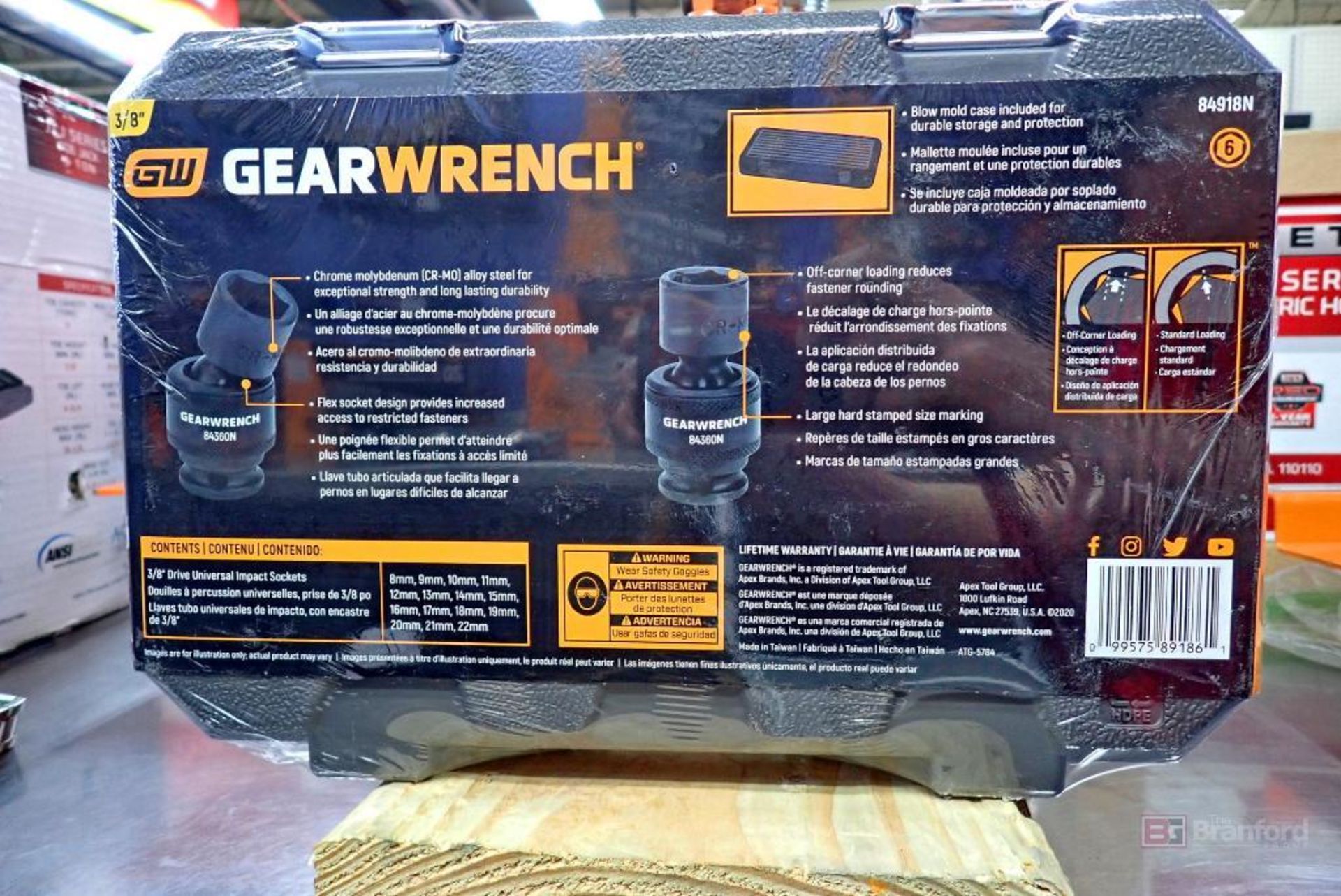 GearWrench 84918N 15 Pc. Metric Universal Impact Socket Set - Image 2 of 4