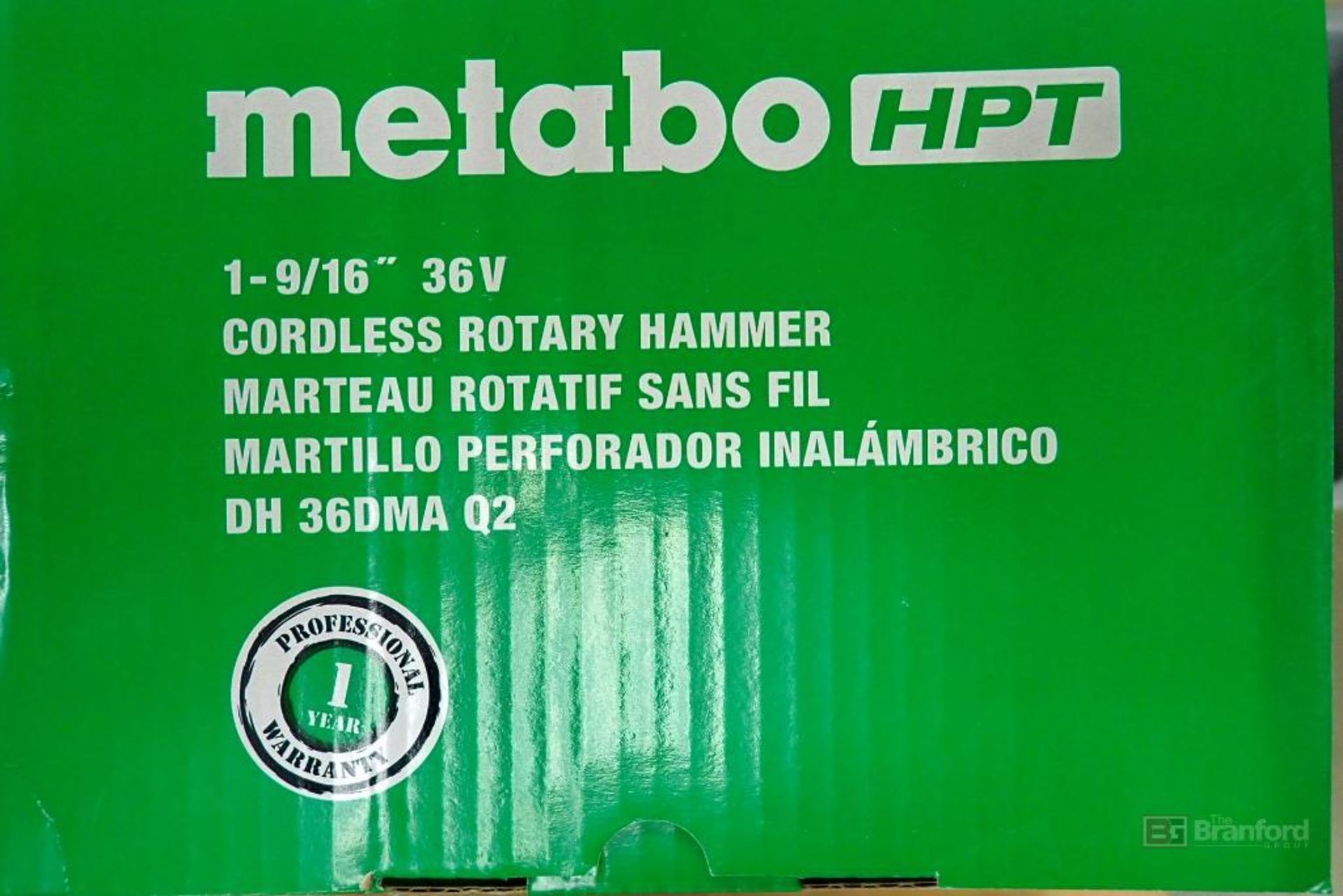 Metabo HPT DH36DMA Cordless Rotary Hammer - Image 3 of 7