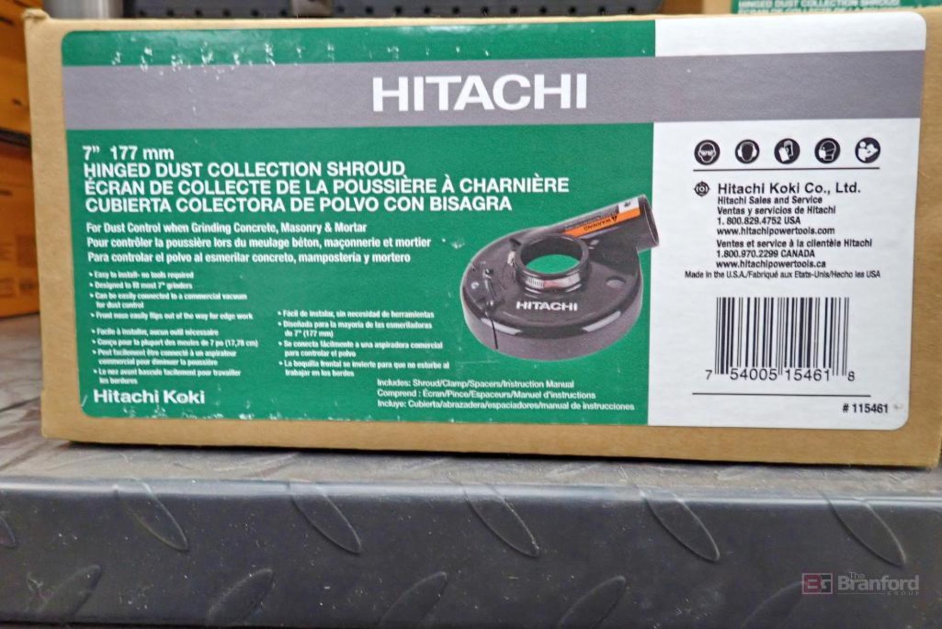 (2) Hitachi 115461 7" 177mm Hinged Dust Collection Shrouds - Image 3 of 4