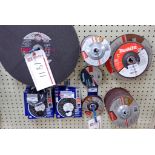 Large Assortment of Ductile, Bosch & Makita Grinding & Cutting Wheels /Disks
