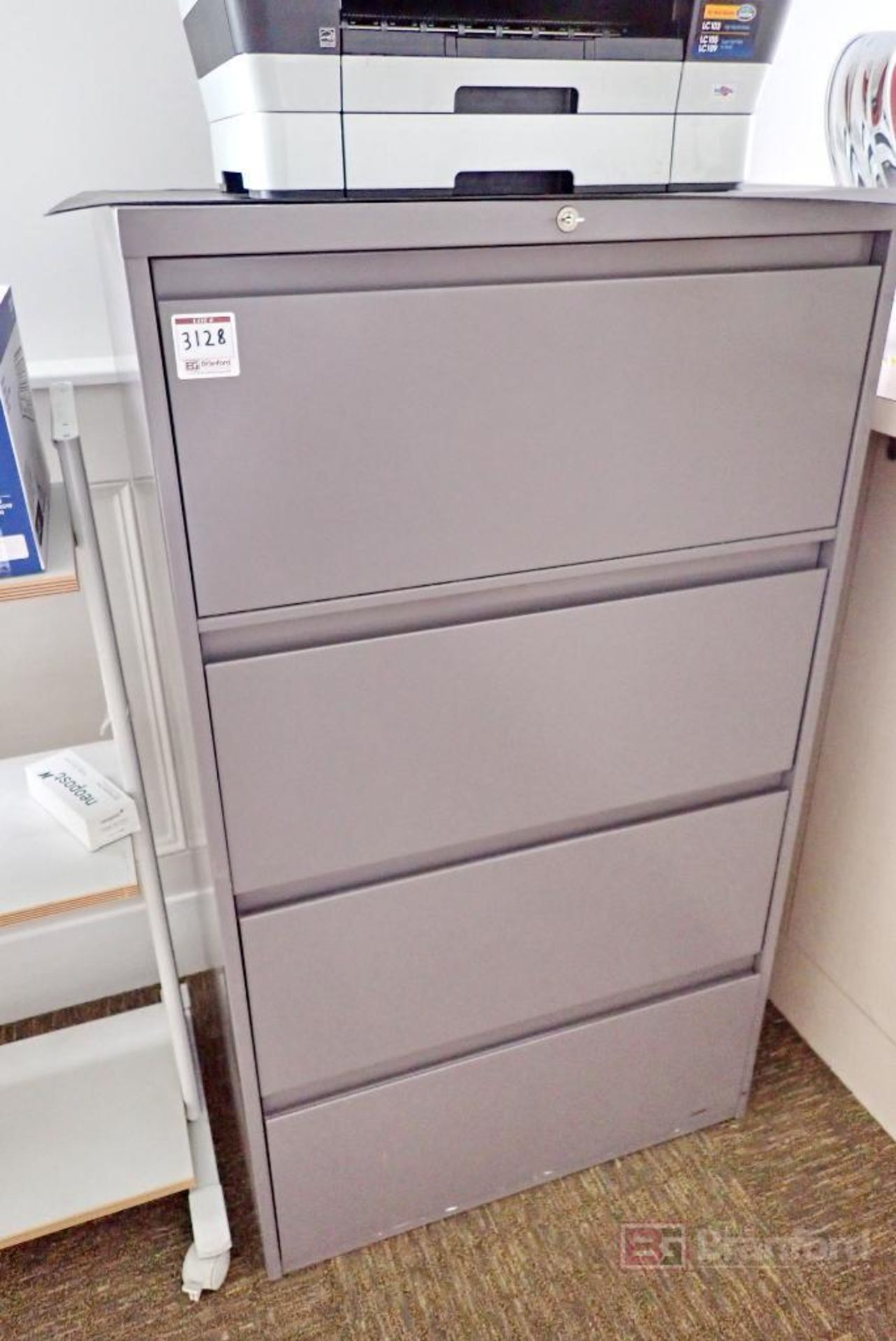 (1) 4-Drawer Lateral File Cabinet, (2) Chairs - Image 4 of 4