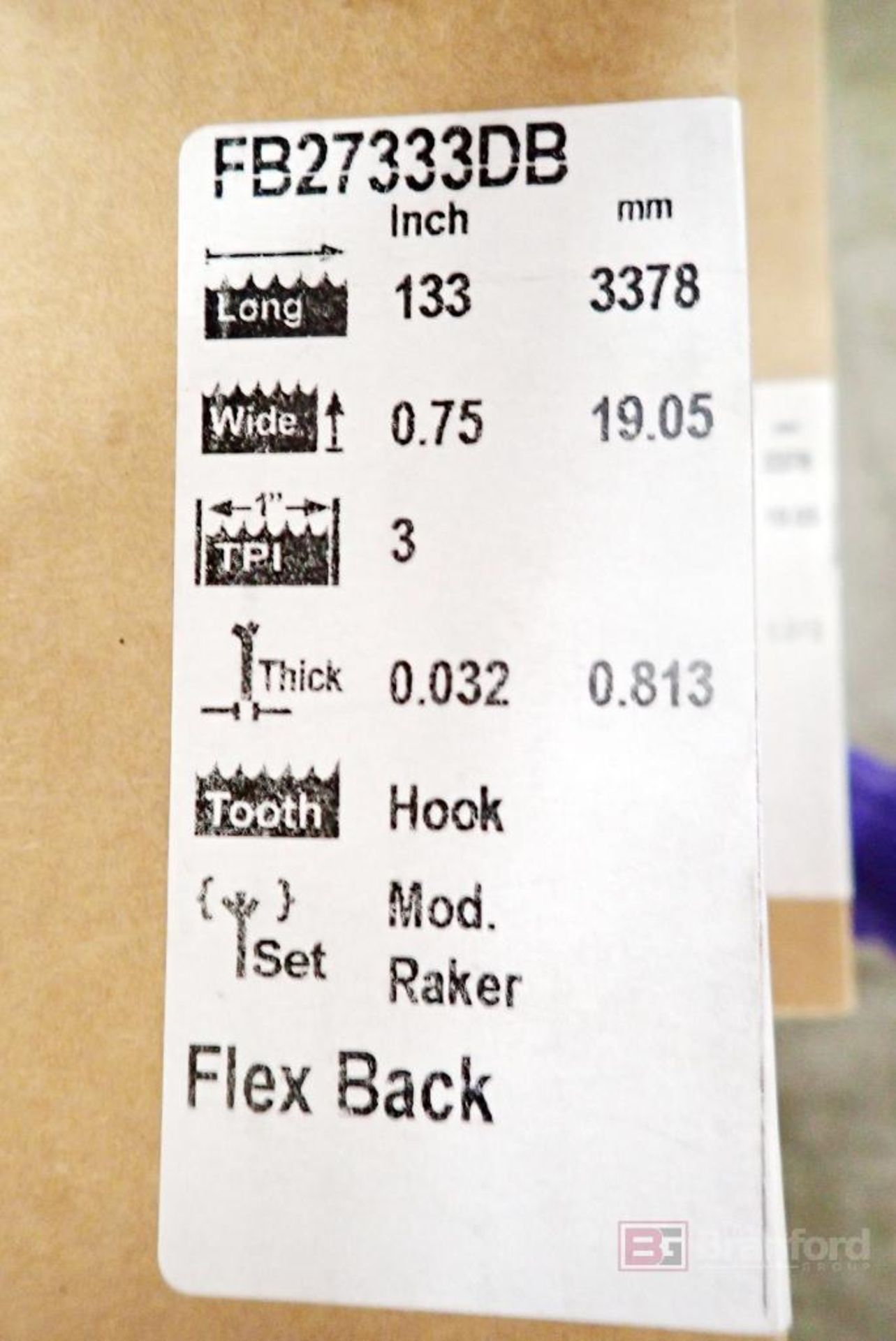 (3) OLSON FB27333DB 133" x 0.75", 3378mm x 19.05mm Bandsaw Blades - Image 3 of 4