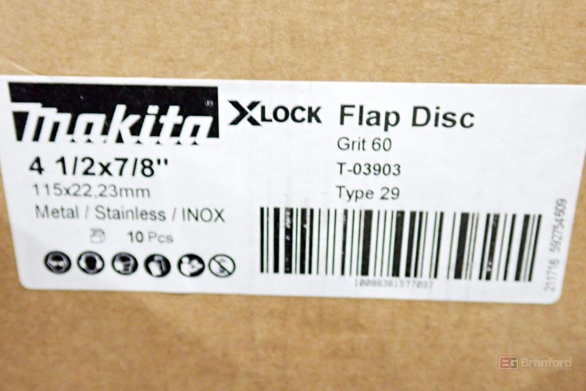 (2) Boxes Makita Xlock T-03903 Type 29 Flap Disk Grinding Wheels - Image 2 of 3
