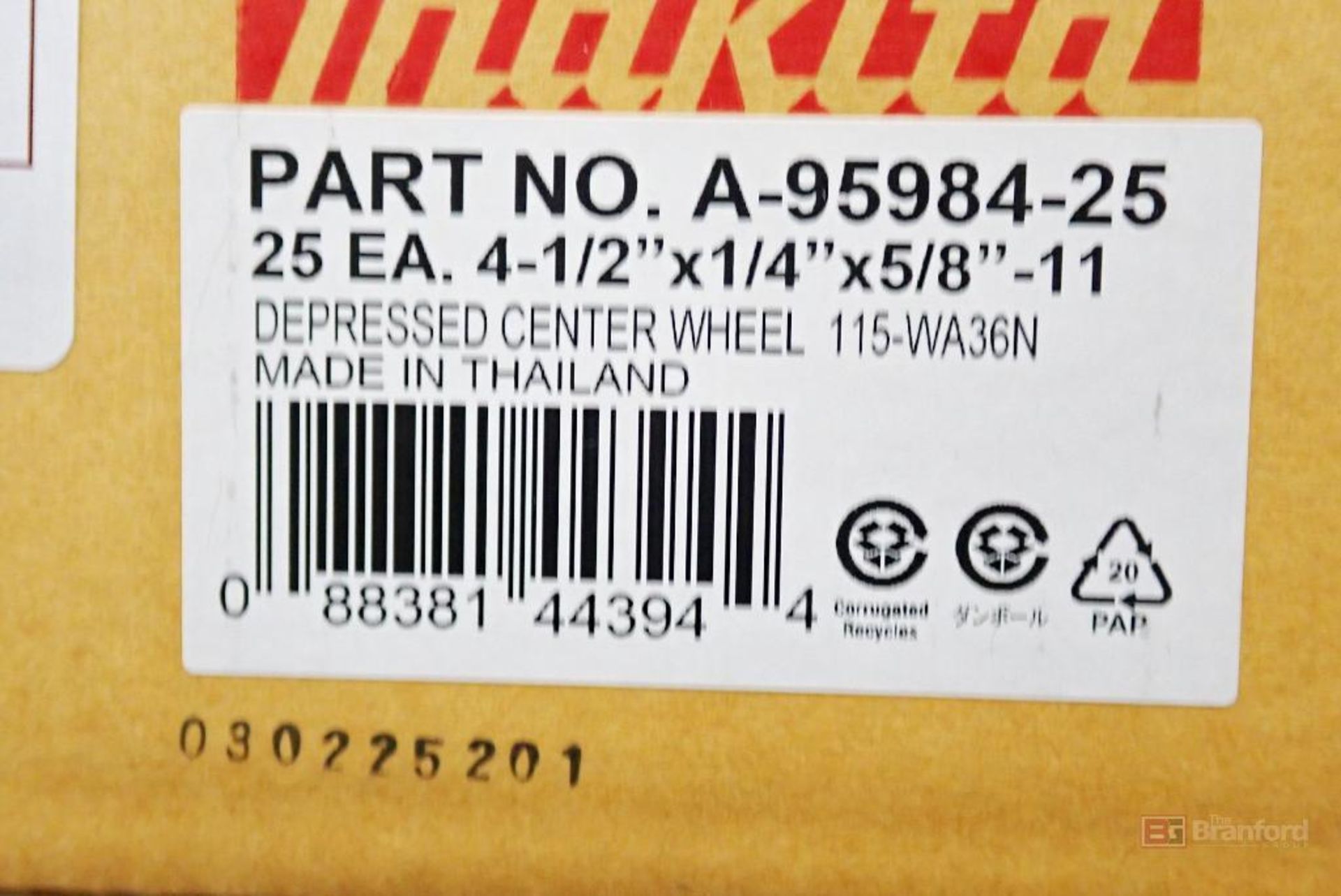 (4) Cases Makita A-95984-25 4-1/2" Depressed Center Grinding Wheels - Image 3 of 3