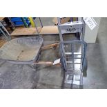 (1) Aluminum Handtruck, (1) Wheelbarrow