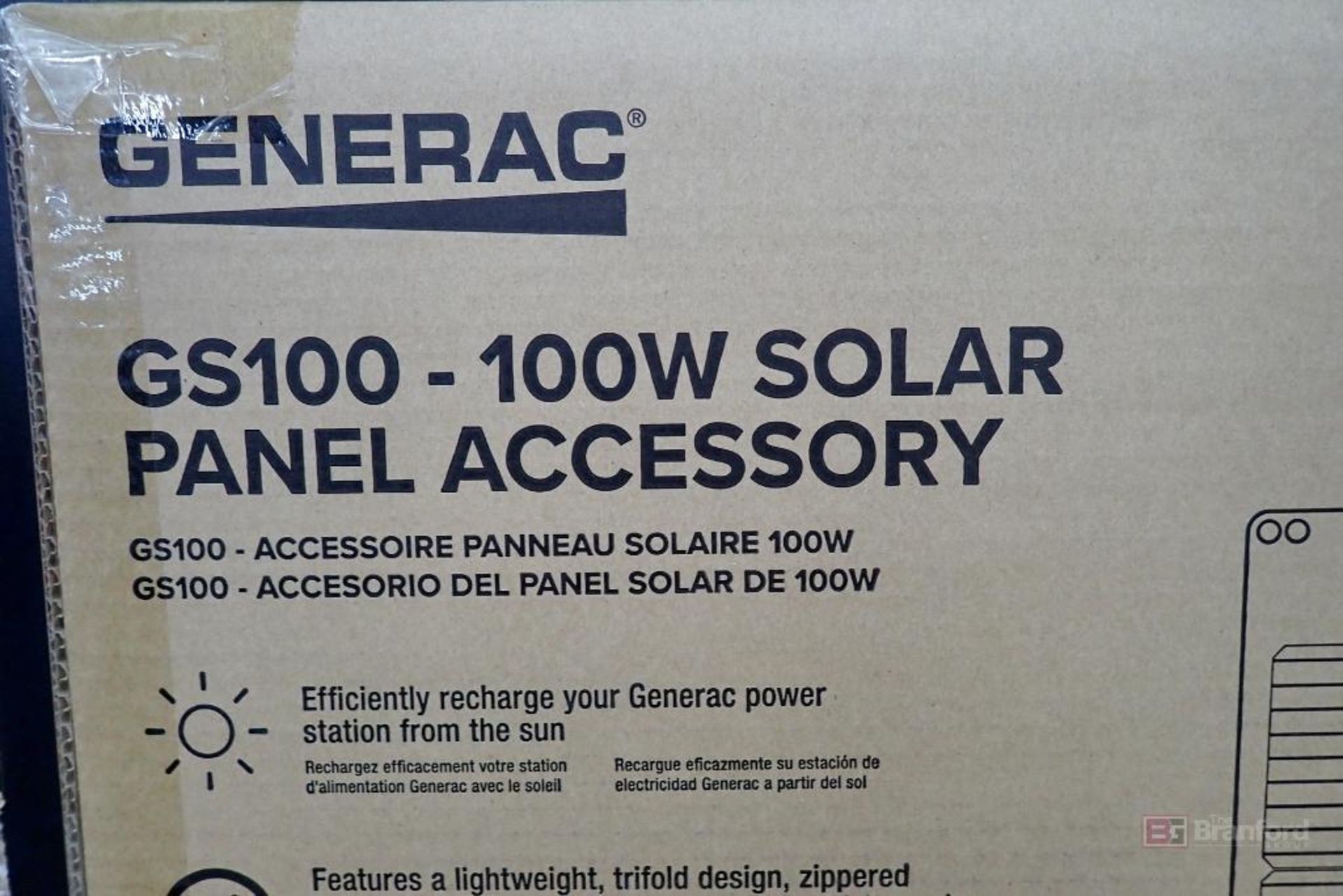 GENERAC GS100 - 100W Solar Panel Accessory, Foldable - Image 3 of 5