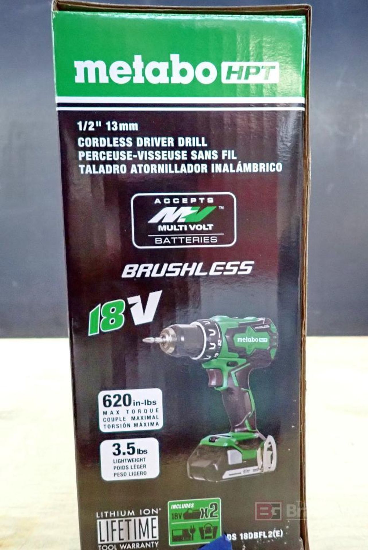 Metabo HPT DS 18DBFL2(E) 1/2" 13mm Cordless Driver Drill - Image 3 of 5