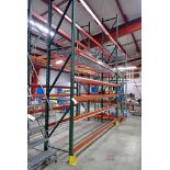(6) Sections of Assembled Interlock Style Adjustable Steel Pallet Racking
