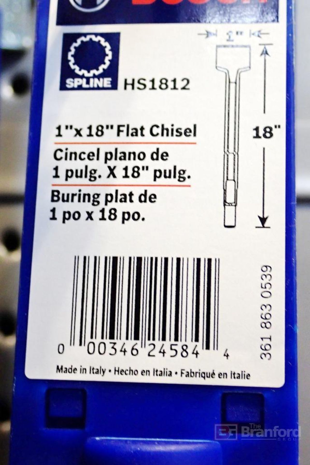 (10) Bosch HS1812 1" x 18" Flat Chisels - Image 3 of 3