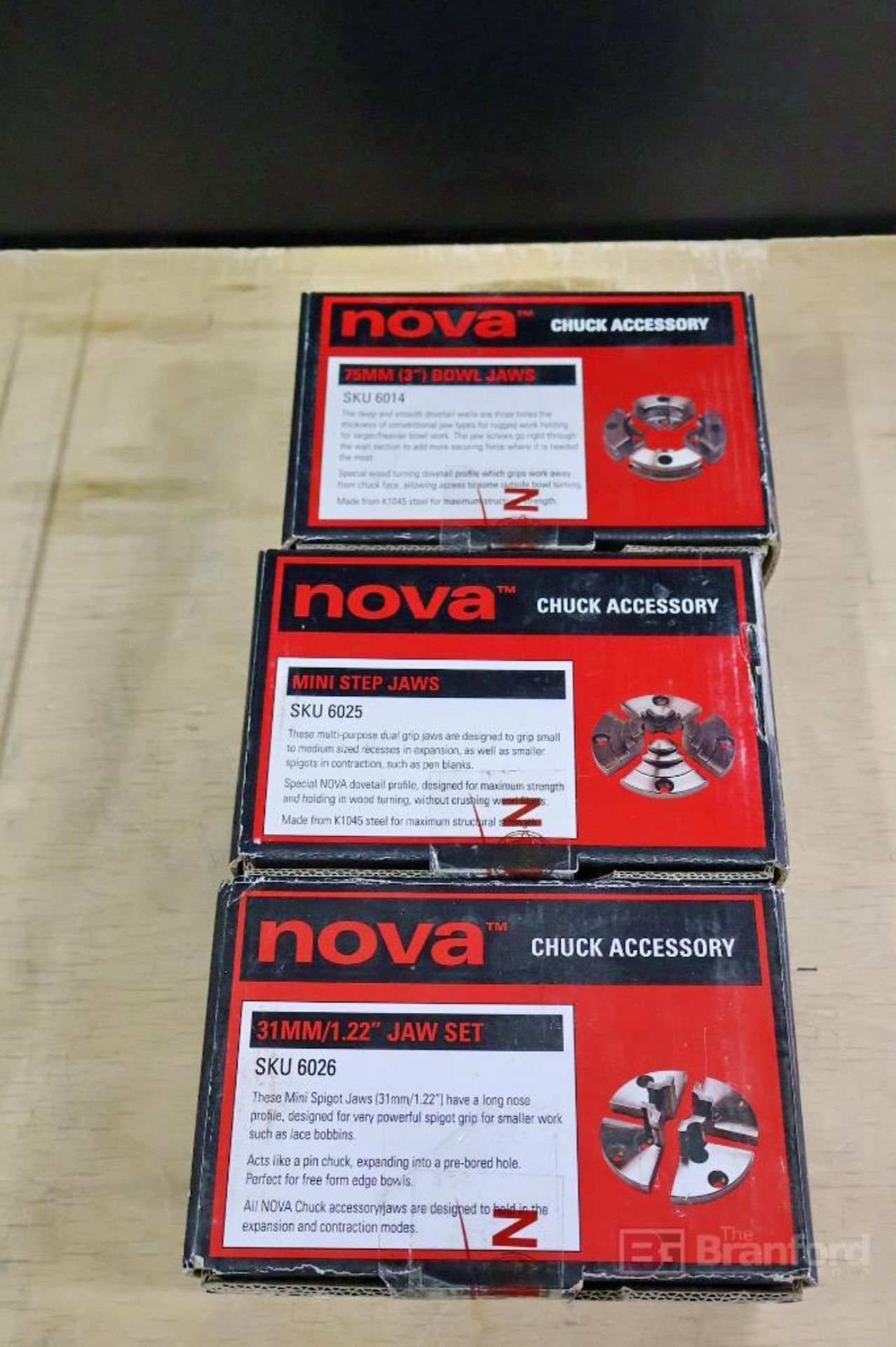 (6) NOVA 6034 / 6019 & JS130N Pen, 5" & Bowl Jaws - Image 6 of 6