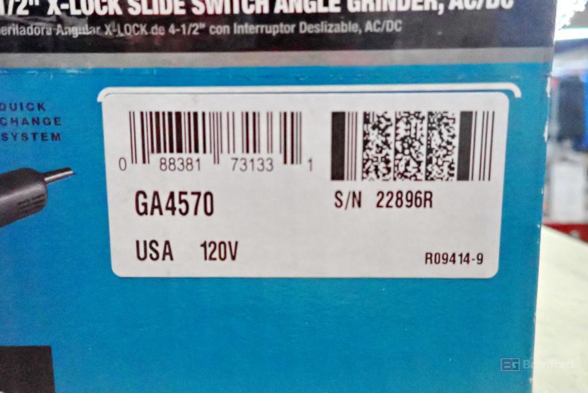 Makita GA4570 4-1/2" X-Lock Slide Switch Angle Grinder - Image 4 of 8